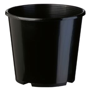 IP Plastics Pot Round 23cm Black 6L