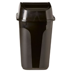 Living & Co Flip Lid Rubbish Bin Black 15L