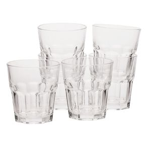 Living & Co Bistro Short Glass Tumbler Clear 6 Pack