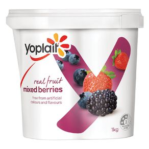 Yoplait Mixed Berries Yoghurt 1kg