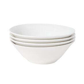 Living & Co Essential Bowl 17cm White 4 Pack