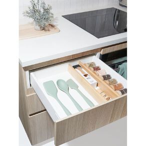 Living & Co Bamboo Expandable Drawer Divider 2 Pack
