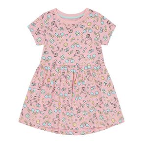Young Original Short Sleeve Printed Dress
