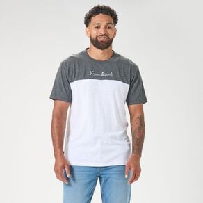 H&H Men's Spliced Crew Tee