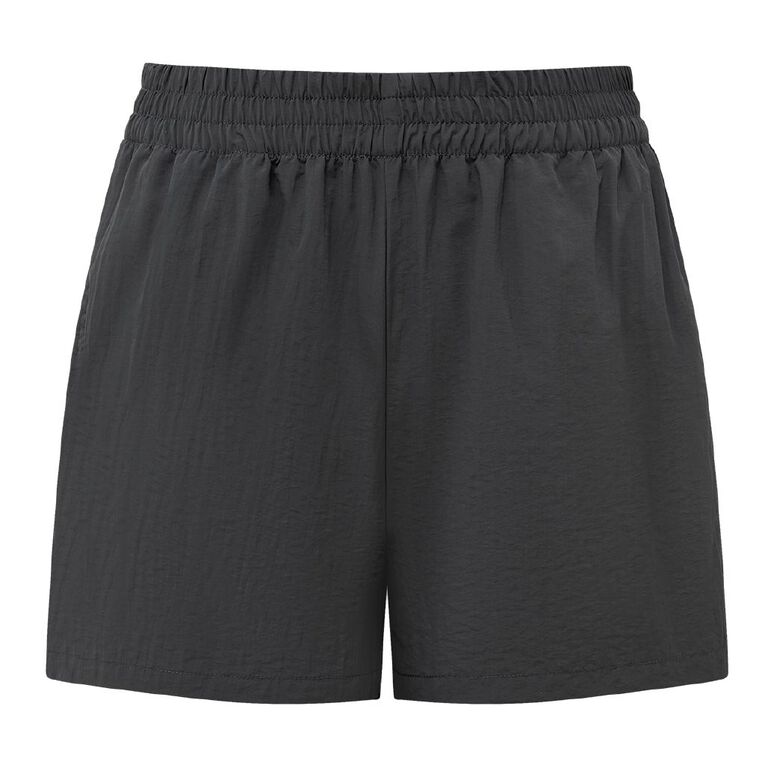H&H Women's Nylon Flared Shorts, Grey Dark, hi-res